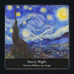 Horloge Carrée Vincent Willem van Gogh, "Nuit étoilée"<br><div class="desc">私 はGoghが き 好 な 人 de de de de de</div>
