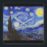 Horloge Carrée Vincent Willem van Gogh , “ Starry Night ”<br><div class="desc">私はGoghが好きな人のためにこの製品を作りました。</div>