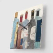 Horloge Carrée Vins et spiritueux (Angle)