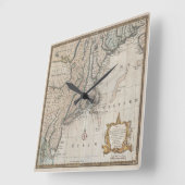 Horloge Carrée Vintage (Angle)