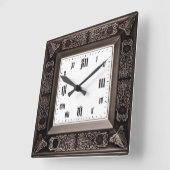 Horloge Carrée Vintage (Angle)