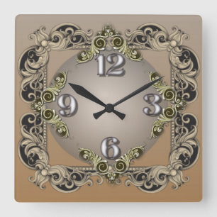 Horloge Carrée Vintage
