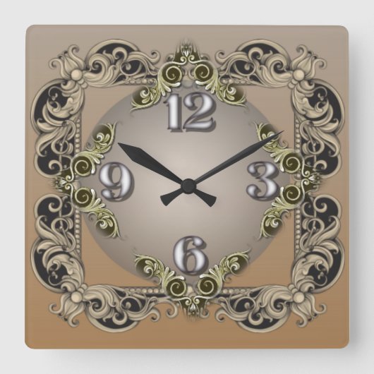Horloge Carrée Vintage (Recto)