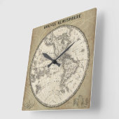 Horloge Carrée Vintage (Angle)