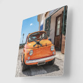 Horloge Carrée Vintage car d'Italy. (Angle)