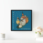 Horloge Carrée Vintage Halloween (Maison)