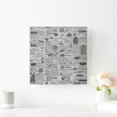 Horloge Carrée Vintage Kitchen (Maison)