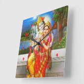 Horloge Carrée VINTAGE Krishna Inde Canada (Angle)