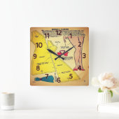 Horloge Carrée Vintage Ladys (Maison)