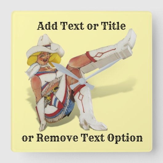 Horloge Carrée Vintage Las Vegas Gal (Recto)