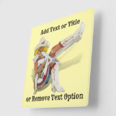 Horloge Carrée Vintage Las Vegas Gal (Angle)