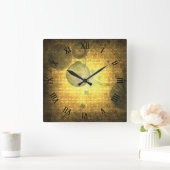 Horloge Carrée Vintage SteamPunk Roaman (Maison)