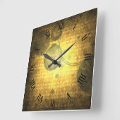 Horloge Carrée Vintage SteamPunk Roaman (Angle)