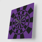 Horloge Carrée Violet (Angle)