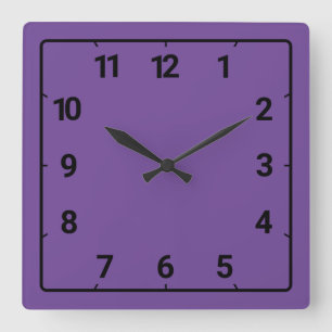 Horloge Carrée Violet violet