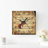 Horloge Carrée Violin (Maison)