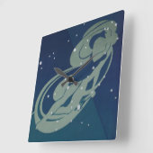 Horloge Carrée Virgo Constellation Astrologie Zodiaque Vintage (Angle)
