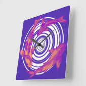 Horloge Carrée Vis (Angle)