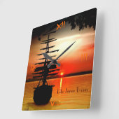 Horloge Carrée Vis ta montre de rêve (Angle)