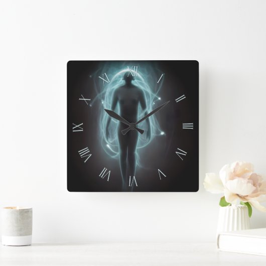 Horloge Carrée Visiteur d'une autre dimension (Maison)