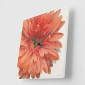 Horloge Carrée Vivid Daisy (Angle)