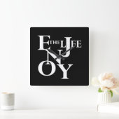 Horloge Carrée Vivre (Maison)