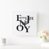 Horloge Carrée Vivre (Maison)