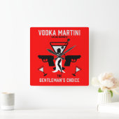 Horloge Carrée Vodka Martini Drink Gift (Maison)