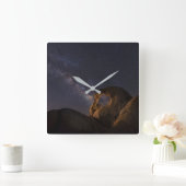 Horloge Carrée Voie Lactée & Arc Cyclope | Alabama Hills (Maison)