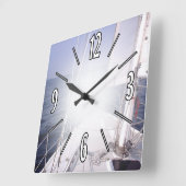 Horloge Carrée Voile (Angle)