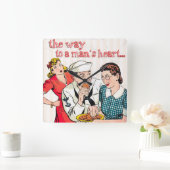 Horloge Carrée Voilier vintage (Maison)