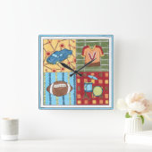 Horloge Carrée Voiture, Jersey, Football et Kit Drum (Maison)