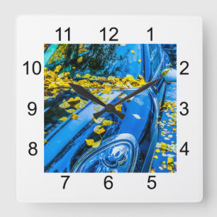 Horloge Carrée Voitures, car