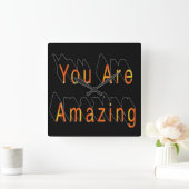 Horloge Carrée Vous Êtes Extraordinaire (Maison)