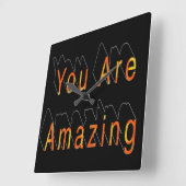 Horloge Carrée Vous Êtes Extraordinaire (Angle)