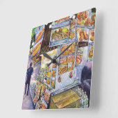 Horloge Carrée Vous ne pouvez pas rivaliser avec cela (Angle)