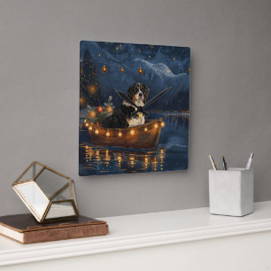 Horloge Carrée Voyage festif de Noël de la Grande Suisse