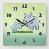 Horloge Carrée Voyagez au Sri Lanka (Recto)