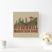 Horloge Carrée VTT Downhill (Maison)