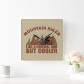 Horloge Carrée VTT papa vintage (Maison)