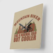 Horloge Carrée VTT papa vintage (Angle)