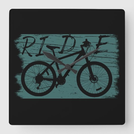 Horloge Carrée VTT vintage (Recto)