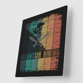 Horloge Carrée VTT vintage (Angle)