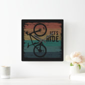 Horloge Carrée VTT vintage (Maison)