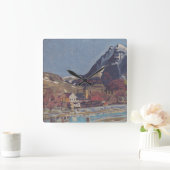 Horloge Carrée Vue de Dolný Kubín par Arnold Peter Weisz (Maison)