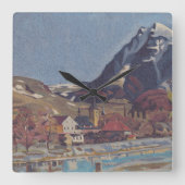 Horloge Carrée Vue de Dolný Kubín par Arnold Peter Weisz (Recto)