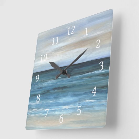 Horloge Carrée Vue mer 266 (Angle)