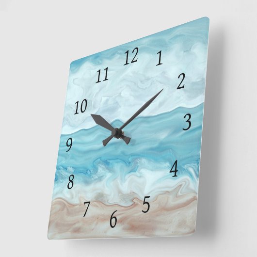 Horloge Carrée Vue mer 267 (Angle)