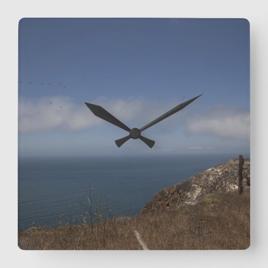 Horloge Carrée Vue océan (Recto)
