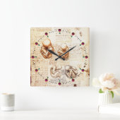 Horloge Carrée Vues d'un foetus dans l'utérus, Ob-Gyn Médicale (Maison)